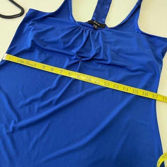 Express royal blue halter top with built in bra size medium EUC - Picture 11 of 14